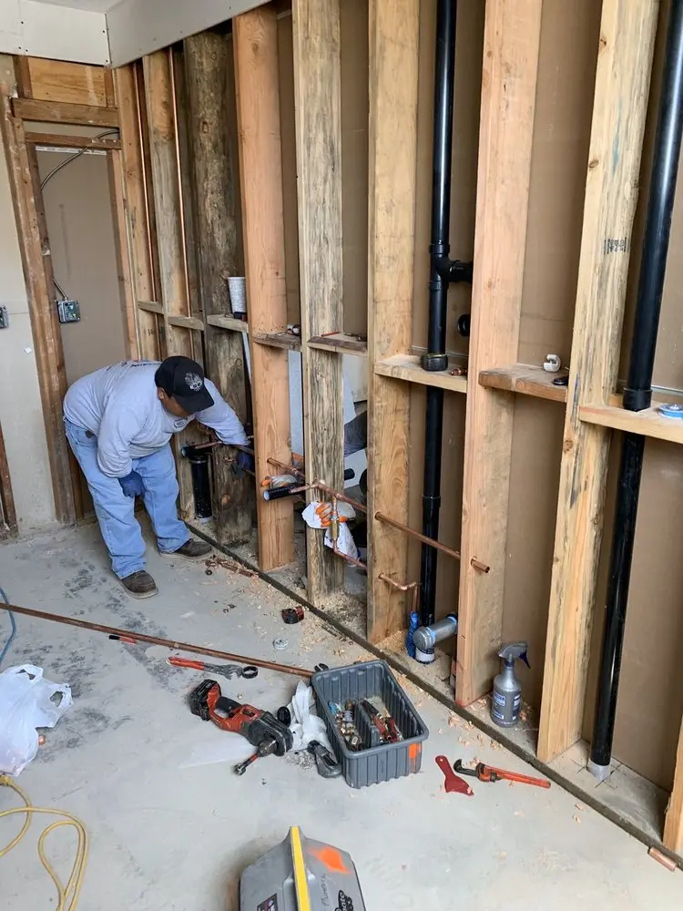 Commercial rough-in plumbing for Water Heater Replacement in Crum Creek Manor